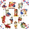 36-Pack Retro 4th of July Patriotic Wooden Hanging Ornaments for Tree & Home